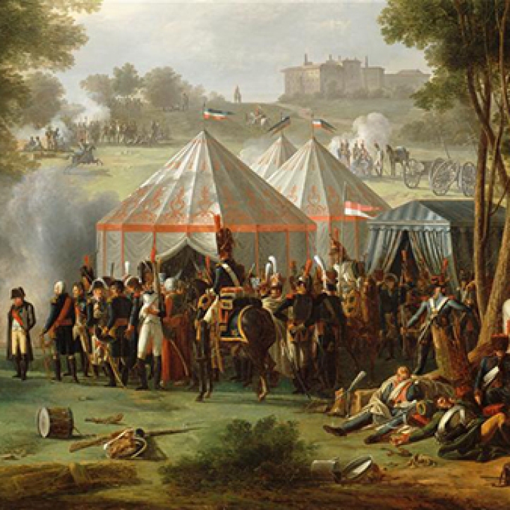 detail, Antoine Pierre Mongin, Napoleon's Encampment at Abersberg Castle, 1809