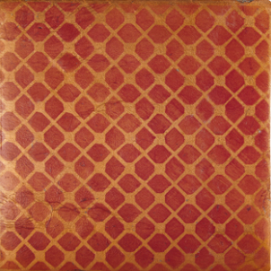 Terracotta Tile: Fired Earth / Atlas / Trellis Dot / Cinnamon