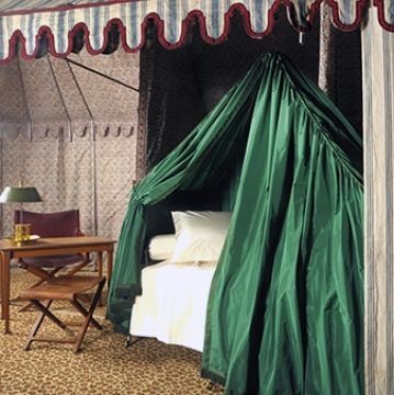 Napoleon's tent restored by the workshops of Mobilier National